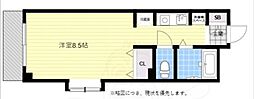 キャロル壱番館 ワンルームの間取図画像
