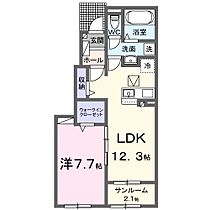 フェリーチェB 103 ｜ 千葉県我孫子市中峠（賃貸アパート1LDK・1階・50.14㎡） その2