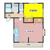 ミヤマハイツ 107 ｜ 千葉県印西市木下東３丁目（賃貸アパート1LDK・1階・45.00㎡） その2