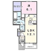 プラーンドルXVII 102 ｜ 千葉県印西市鹿黒541-1（賃貸アパート1LDK・1階・46.45㎡） その2