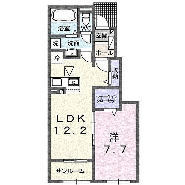 フラン　メゾン　ソレイユ 103｜茨城県龍ケ崎市若柴町(賃貸アパート1LDK・1階・50.14㎡)の写真 その2