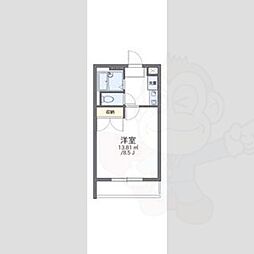 レオパレスゴールドレジデンスヒラタパート2 1Kの間取図画像