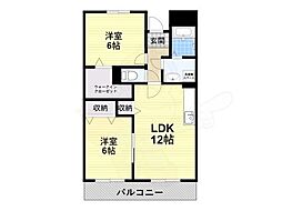 ボナール2000 2LDKの間取図画像