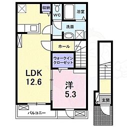 メゾン リアン 1LDKの間取図画像