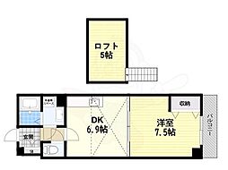 エスポワール 1DKの間取図画像