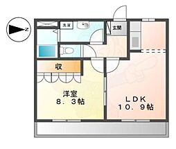 グランドソレーユ 1LDKの間取図画像