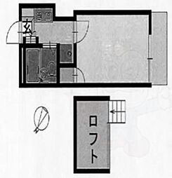 大和高田第22マンション 1Kの間取図画像
