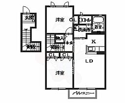 グラヴィスA  ｜ 奈良県橿原市縄手町（賃貸アパート2LDK・2階・61.00㎡） その2