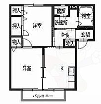 アルシオネ　B棟 201 ｜ 奈良県橿原市十市町（賃貸アパート2K・2階・43.63㎡） その2