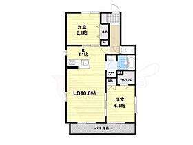 プレセランス山の辺2  ｜ 奈良県桜井市大字外山（賃貸アパート2LDK・3階・61.15㎡） その2