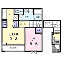 Crest 倭  ｜ 奈良県磯城郡田原本町大字千代（賃貸アパート1LDK・2階・42.40㎡） その2