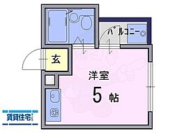 Riora13 ワンルームの間取図画像