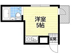 Riora13 ワンルームの間取図画像
