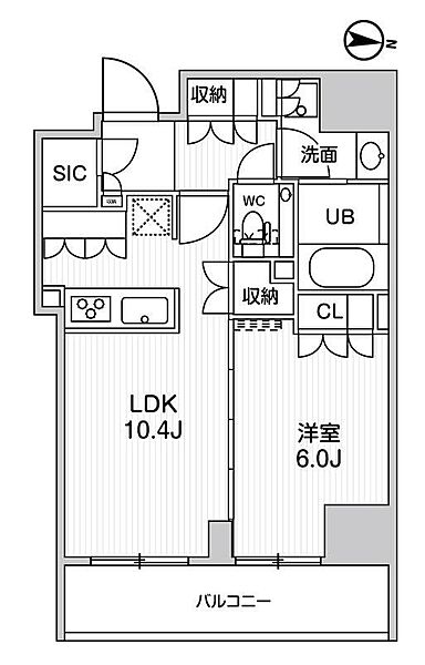 ガリシア森下V 305｜東京都墨田区千歳3丁目(賃貸マンション1LDK・3階・42.56㎡)の写真 その2