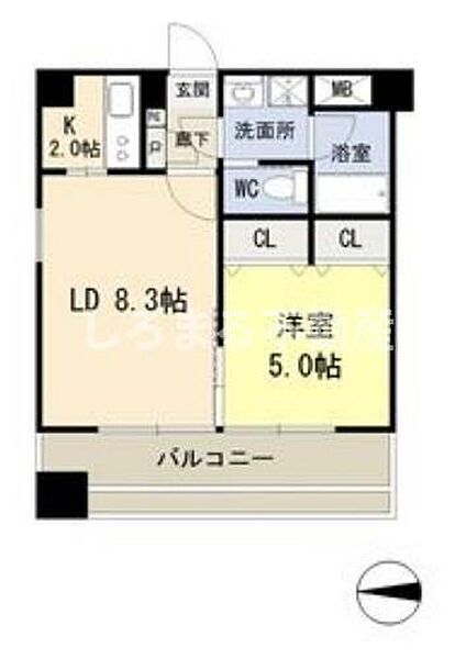 ドゥーエ谷町 604｜大阪府大阪市中央区瓦屋町1丁目(賃貸マンション1LDK・6階・34.96㎡)の写真 その2