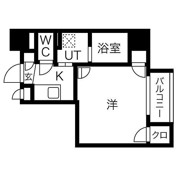 キャピトル大手通 204｜大阪府大阪市中央区大手通2丁目(賃貸マンション1K・2階・23.28㎡)の写真 その2