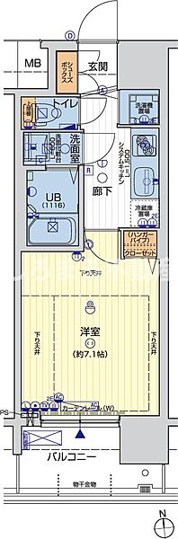 レオンコンフォート難波サウスゲート 209｜大阪府大阪市浪速区日本橋西1丁目(賃貸マンション1K・2階・24.80㎡)の写真 その2