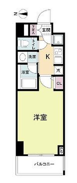 QCフラット北堀江 409｜大阪府大阪市西区北堀江4丁目(賃貸マンション1K・4階・25.20㎡)の写真 その2