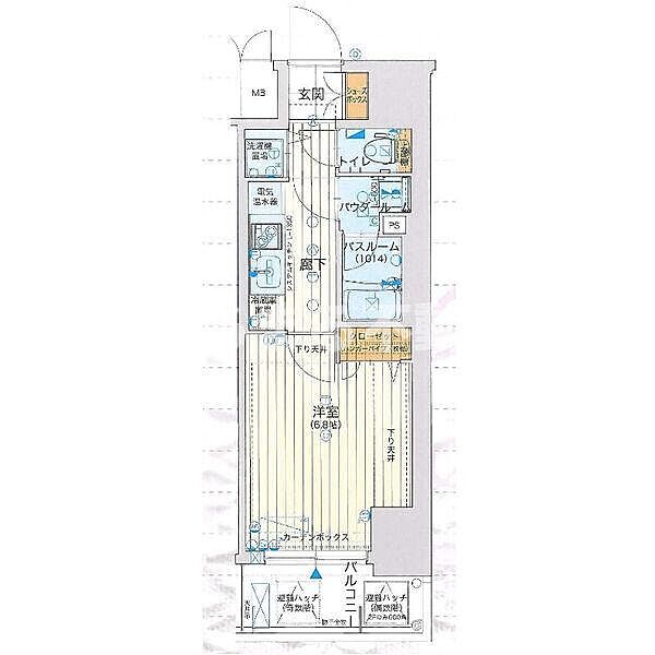 LAV心斎橋WEST 609｜大阪府大阪市西区立売堀4丁目(賃貸マンション1K・6階・25.73㎡)の写真 その2