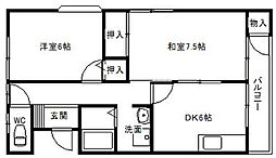 デュオ51 2DKの間取図画像