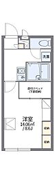 レオパレスグリーングラス 1Kの間取図画像