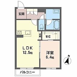グランメゾン小野 1LDKの間取図画像