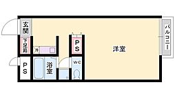 レオパレスリーヴ 1Kの間取図画像