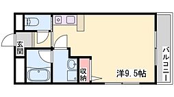 ソフィア21溝之口2 ワンルームの間取図画像
