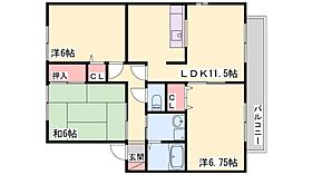 クローバーハイツI  ｜ 兵庫県小野市黒川町1751（賃貸アパート3LDK・2階・67.41㎡） その2