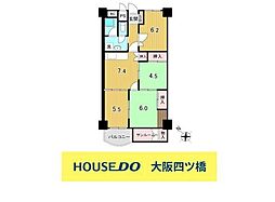 市公社毛馬コーポ 4LDKの間取図画像