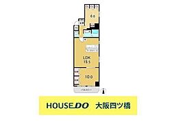 サンコーポ北堀江 2LDKの間取図画像
