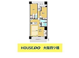 キングマンション福島アーデンコート 2LDKの間取図画像