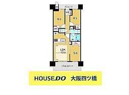プレサンスロジェ都島本通EAST 3LDKの間取図画像