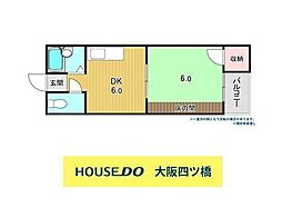 八尾木グリーンハイツの間取図画像