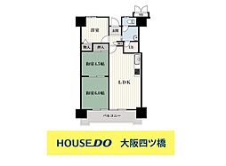 千舟リバーサイドヴィラB棟 3LDKの間取図画像