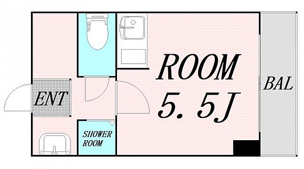 大阪府吹田市江坂町3丁目(賃貸マンション1R・1階・15.00㎡)の写真 その2