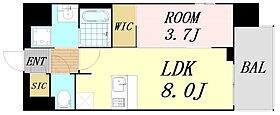 Luxe住吉公園  ｜ 大阪府大阪市住之江区浜口西2丁目（賃貸マンション1LDK・5階・30.26㎡） その2