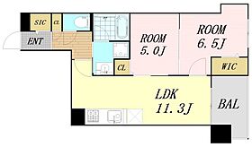 IBC Residence West  ｜ 大阪府大阪市中央区北久宝寺町4丁目（賃貸マンション2LDK・13階・54.69㎡） その2