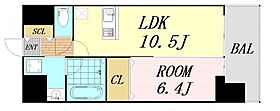 La Douceur天満  ｜ 大阪府大阪市北区同心2丁目（賃貸マンション1LDK・8階・41.26㎡） その2