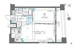 ZOOM渋谷富ヶ谷 1LDKの間取図画像