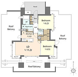 間取図画像 2LDK