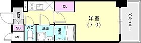 アドバンス神戸マーレ 406 ｜ 兵庫県神戸市兵庫区鍛冶屋町1丁目2-14（賃貸マンション1K・4階・23.40㎡） その2