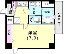 キューブコート 701 ｜ 兵庫県神戸市兵庫区中道通1丁目3-19（賃貸マンション1K・7階・23.76㎡） その2