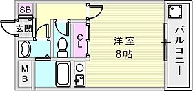 元町MGレヂデンスIII 1105 ｜ 兵庫県神戸市中央区元町通6丁目6-16（賃貸マンション1K・11階・25.40㎡） その2