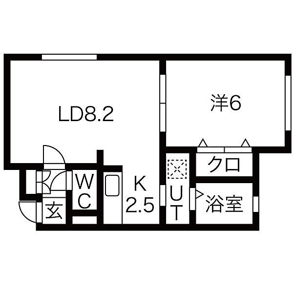 ベルブランオタル 203｜北海道小樽市緑１丁目(賃貸アパート1LDK・2階・37.72㎡)の写真 その2