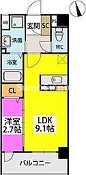 グラン　ソレイユ井尻駅前 4階1LDKの間取り