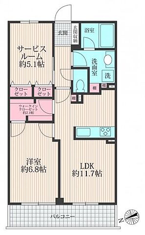間取り クリオ西高島平参番館 204 2階/-