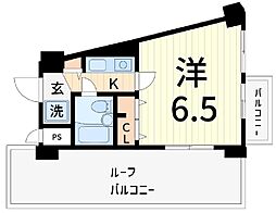 日神パレス立石第2 1Kの間取図画像