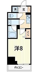 ユリカロゼ金町 1Kの間取図画像