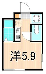 グランシティ亀有 ワンルームの間取図画像